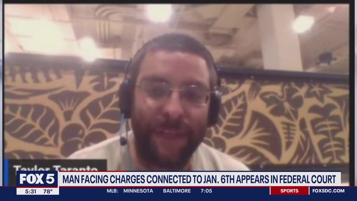 Man facing charges connected to Jan. 6 appears in federal court